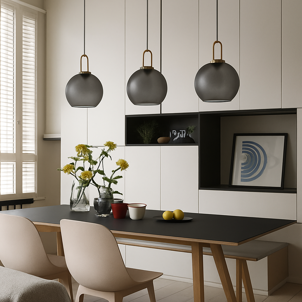 UrbanGlow – Industristil Taklampa i Rökfärgat Glas Hemnix