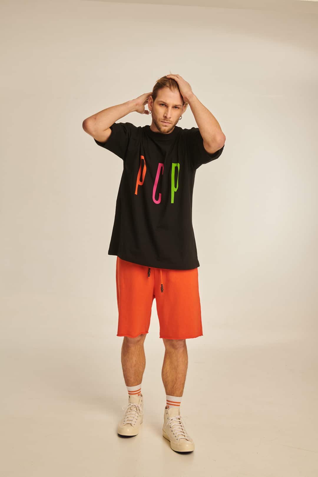 Löst släta enfärgade shorts-Clothes for Men-Bellasverige-Hemnix