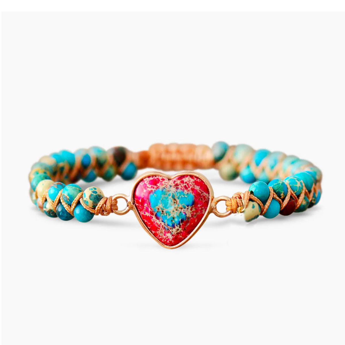 Passion Heart Flätad Armband-Jewelry for women-Hemnix-Turkos-Hemnix