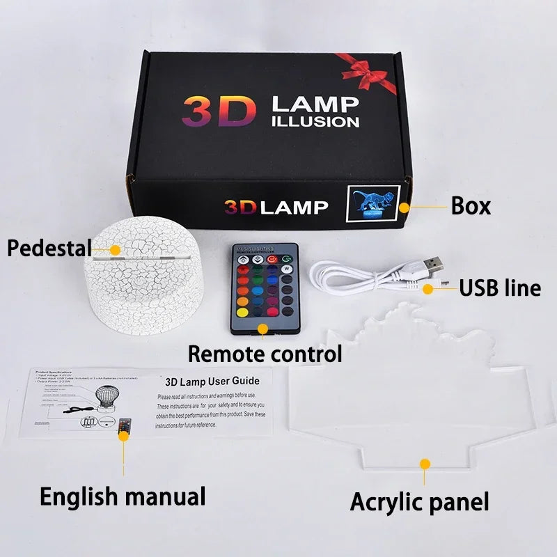 LuxRoyale Paw Patrol Nattlampa för Barn - 3D Tecknad Sängrum Dekor Lampa Carvallo