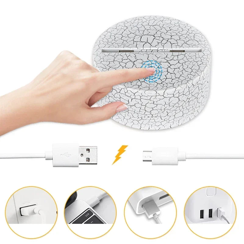 LuxRoyale Paw Patrol Nattlampa för Barn - 3D Tecknad Sängrum Dekor Lampa Carvallo