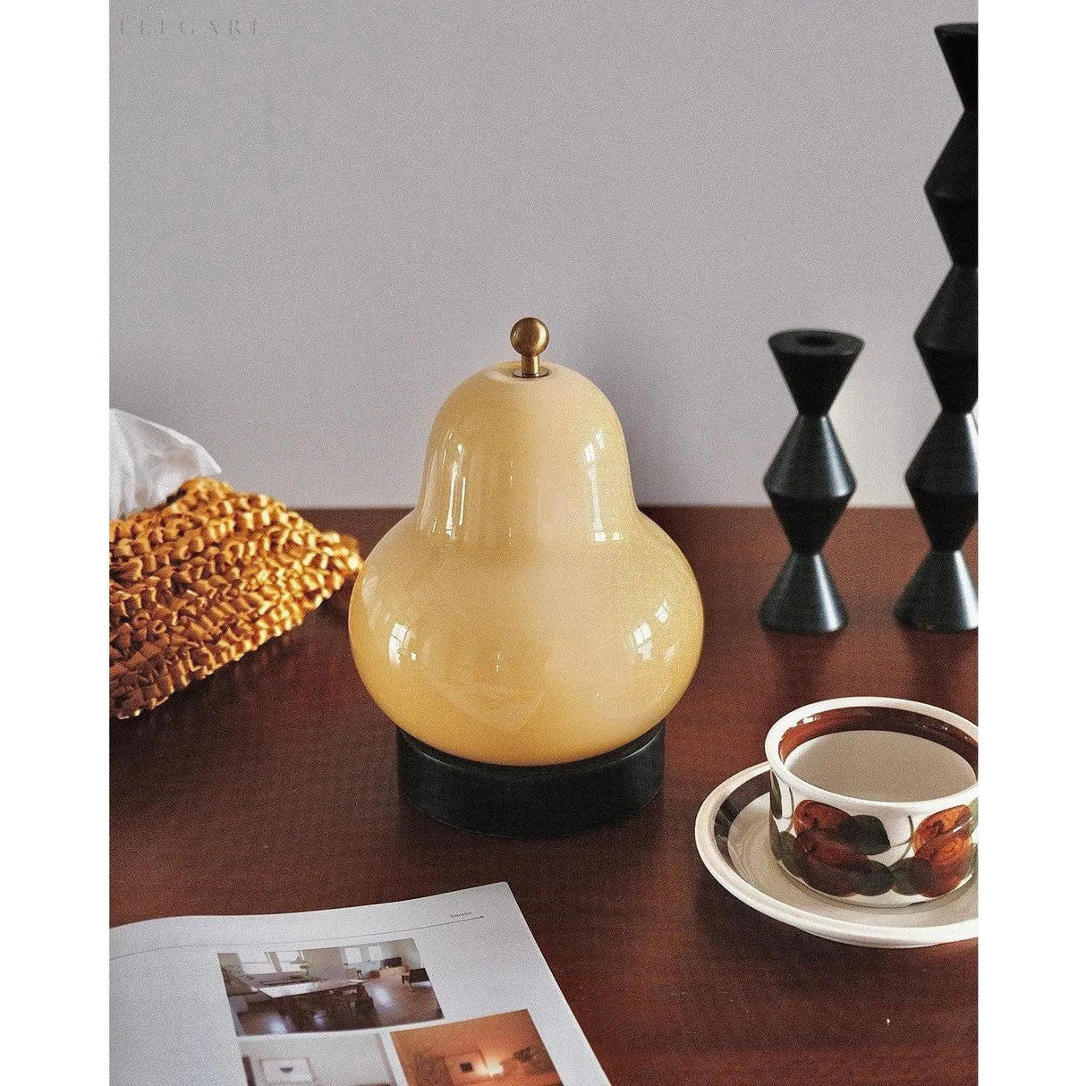 Pear - Elegant och stilren uppladdningsbar bordslampa Carvallo