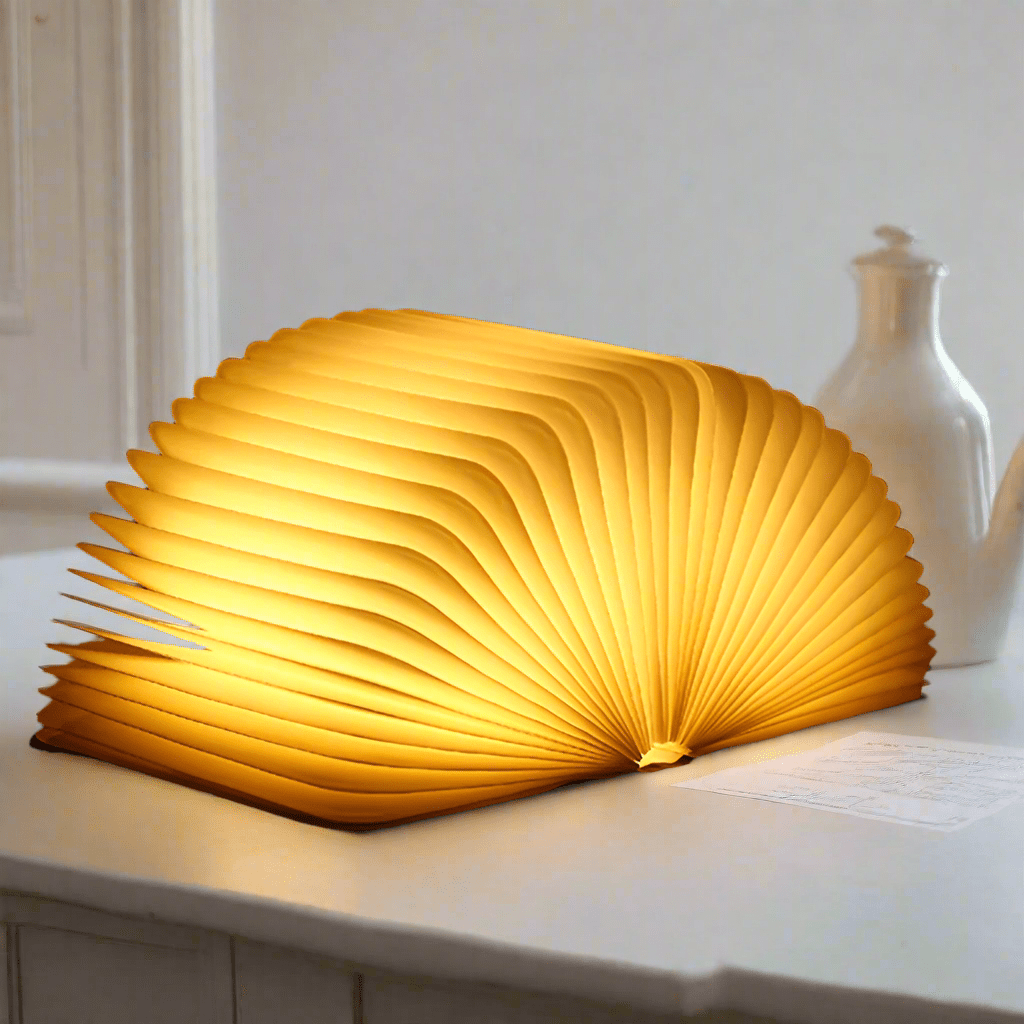 Trä Förhäxad Bok Lampa Carvallo