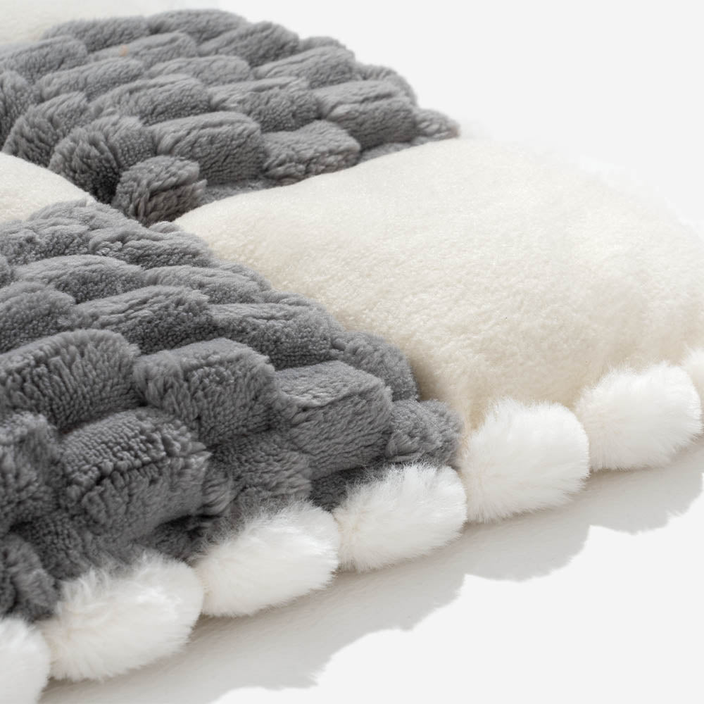 Rutigt Mysigt Soffaskydd Hundmatta Mjuk Fleece Anti Halk Carvallo