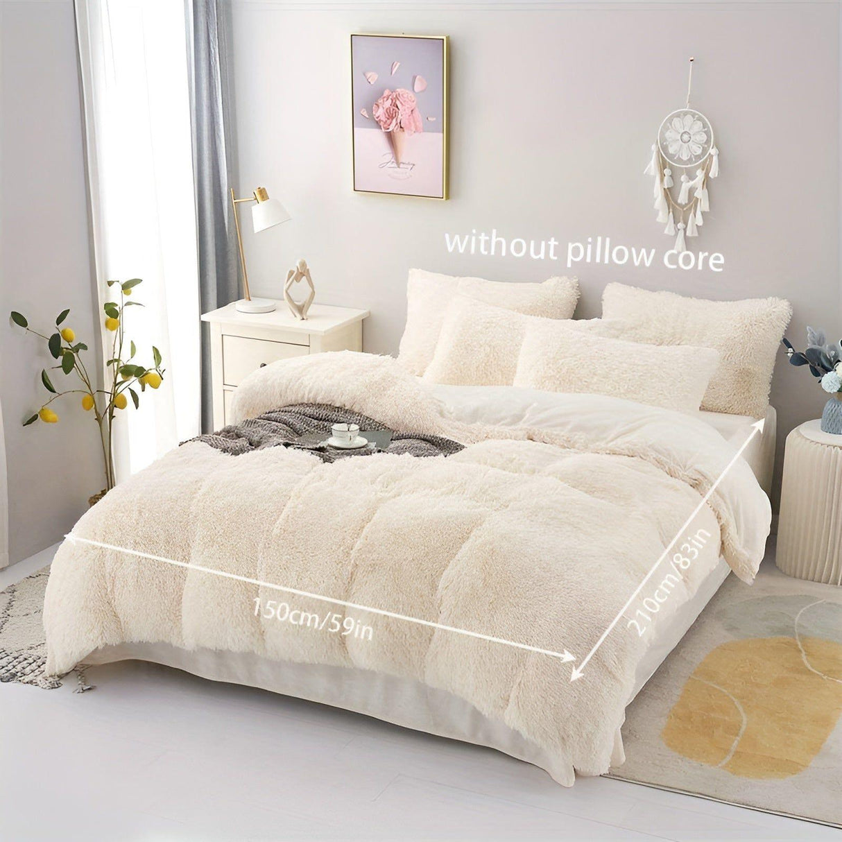 PlushSleep Set - Varm Pläd Förstärkt Vintersängkläder Set Carvallo