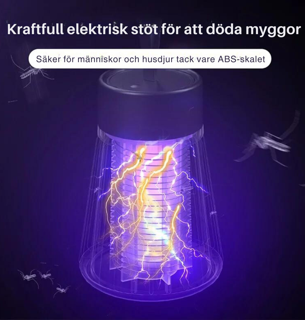 Anti-mygglampa med elchock sladdlös-VaruZ-Hemnix