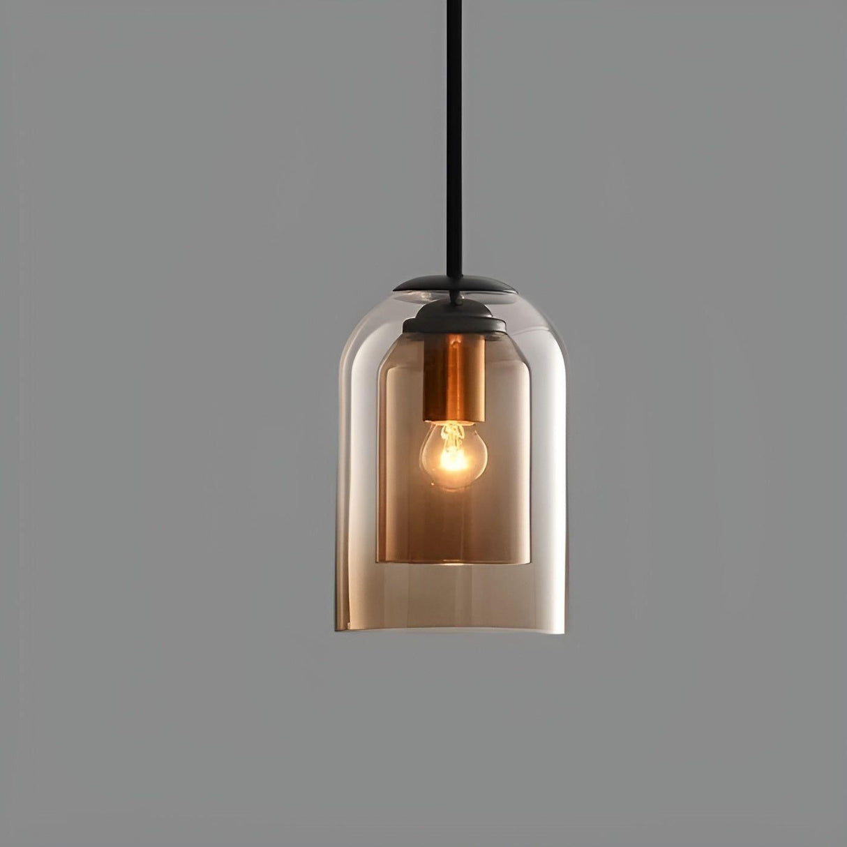 ScandiLume Light - Nordisk Postmodern Pendellampa med Dubbel Glas Carvallo