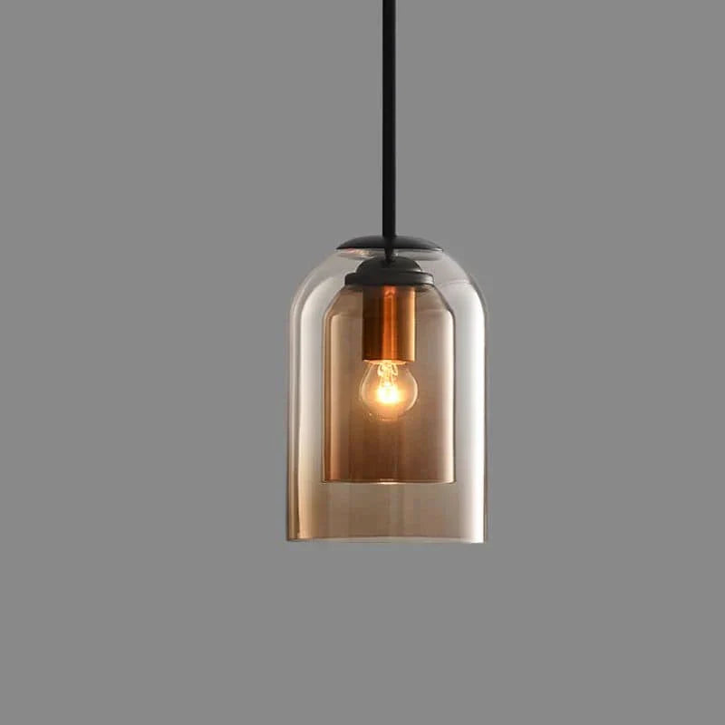 Pendellampa Glas Skärm Modern Hängande Lampa Carvallo