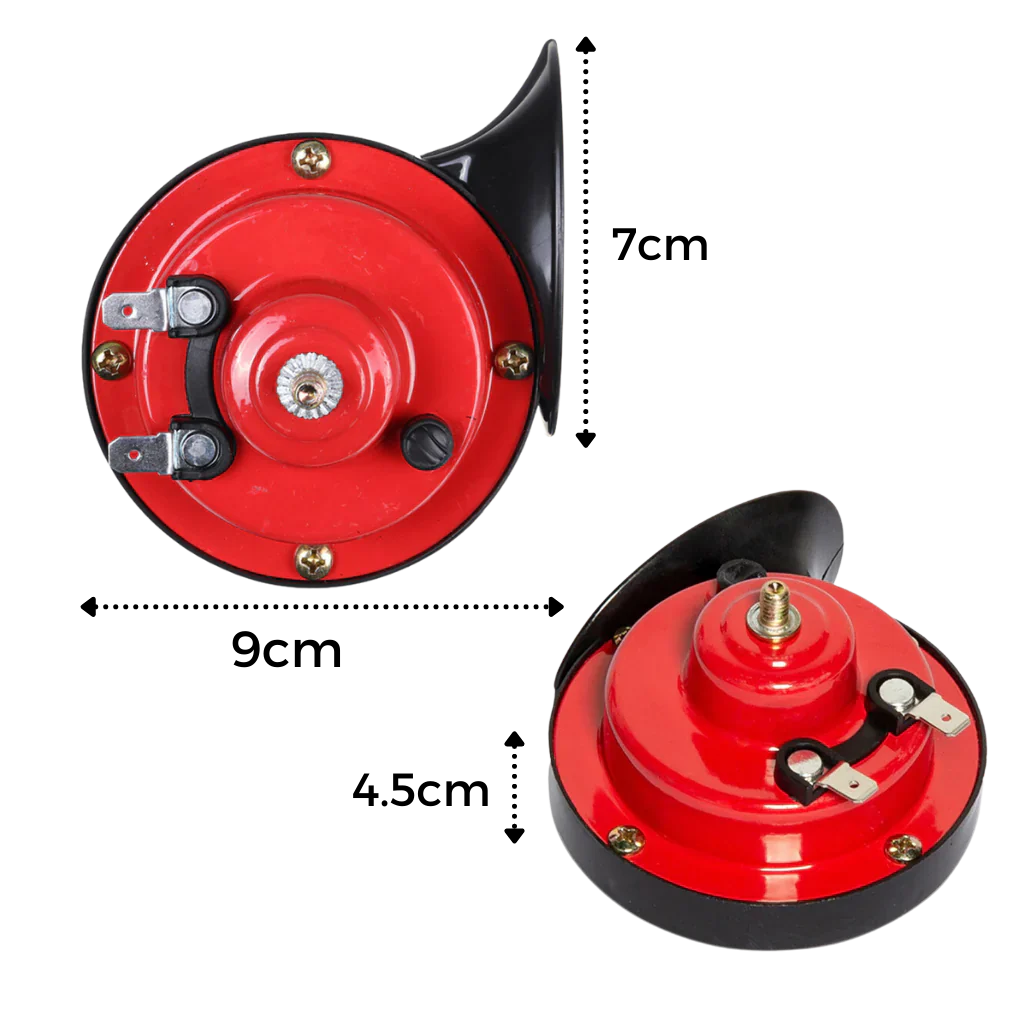 Luxora Kraftfulla Lastbilshorn för Bilar Högt 300dB Snigelhorn Carvallo