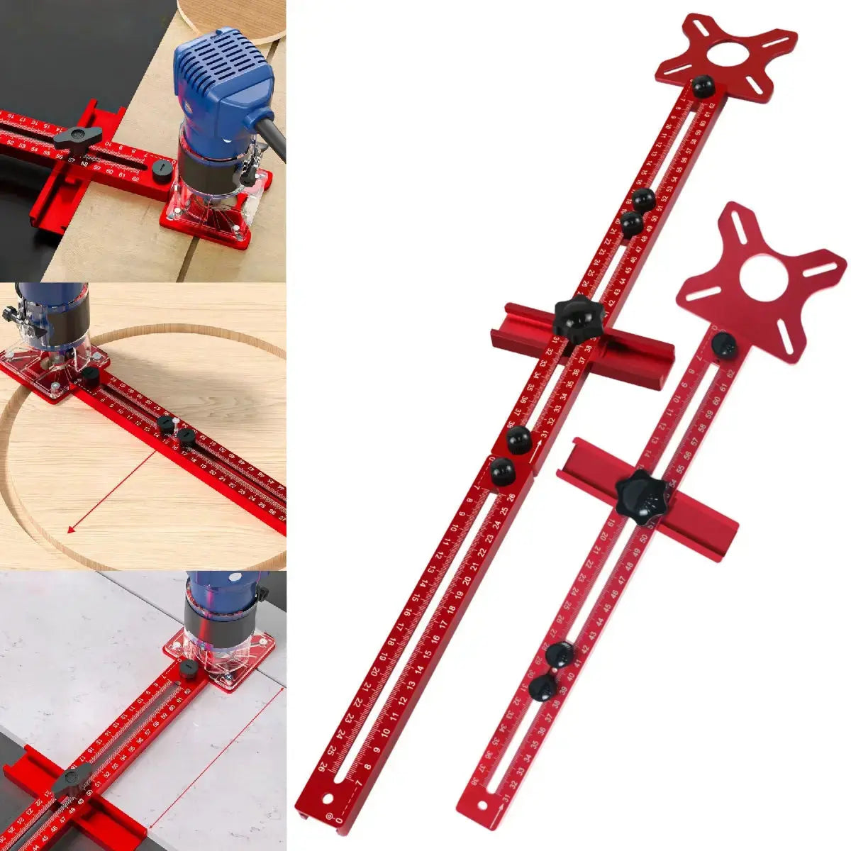 ProCarve - Justerbar gångjärnsmall – Precisionsfräsjigg för felfria träbearbetningssnitt MILA Sverige