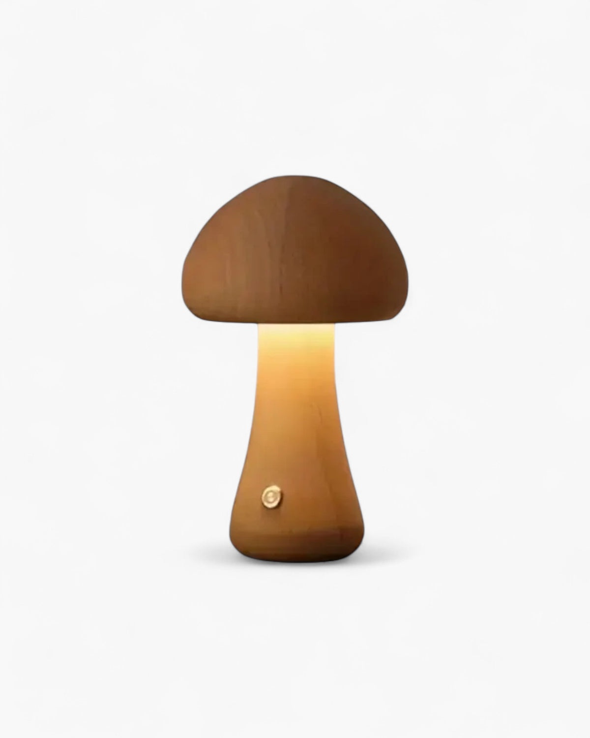 Carvallo Mushroom Glow – Träbordslampa med Organisk Form och Varm Atmosfär Carvallo