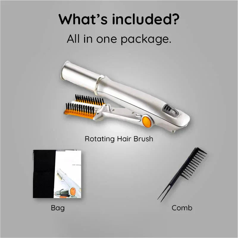 Luxora Professional 2 i 1 Rotating Iron Hair Brush Carvallo