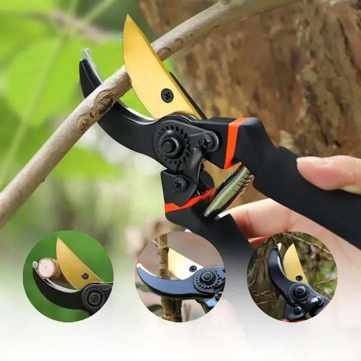 Ergonomisk trädgårdssax – Slitstarkt rostfritt stål för exakt beskärning MILA Sverige