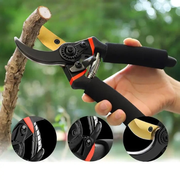 Ergonomisk trädgårdssax – Slitstarkt rostfritt stål för exakt beskärning MILA Sverige