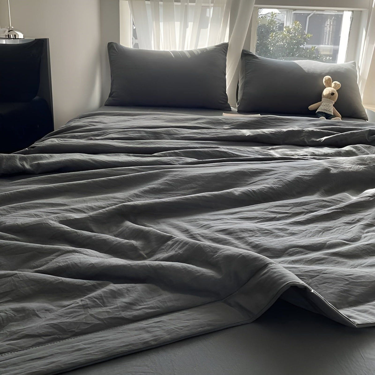 Lätt sommaröverkast – enfärgat, lätt sommaröverkast för komfort Carvallo