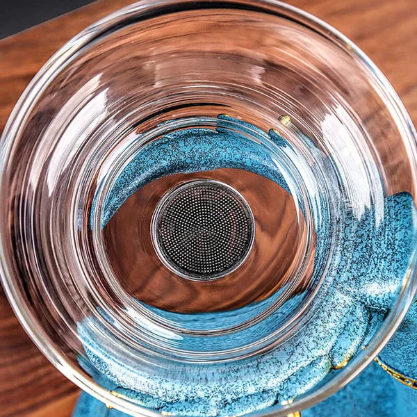 Elegant tekanna i glas med magnetisk infusionsanordning MILA Sverige