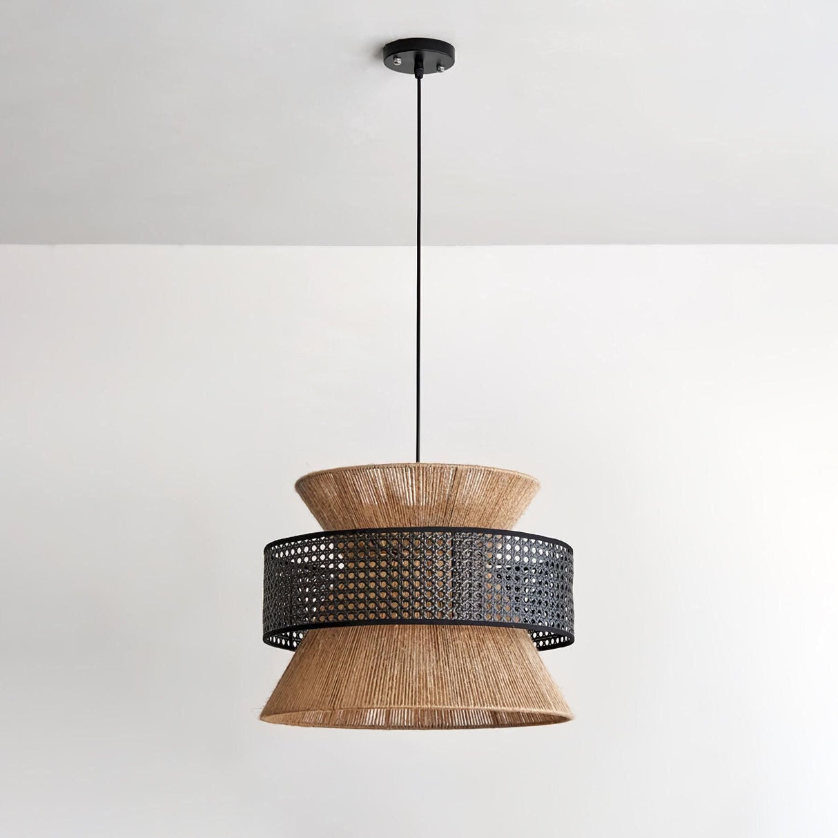 BambooLuxe Light - Italiensk bambus rattan hänglampa Carvallo