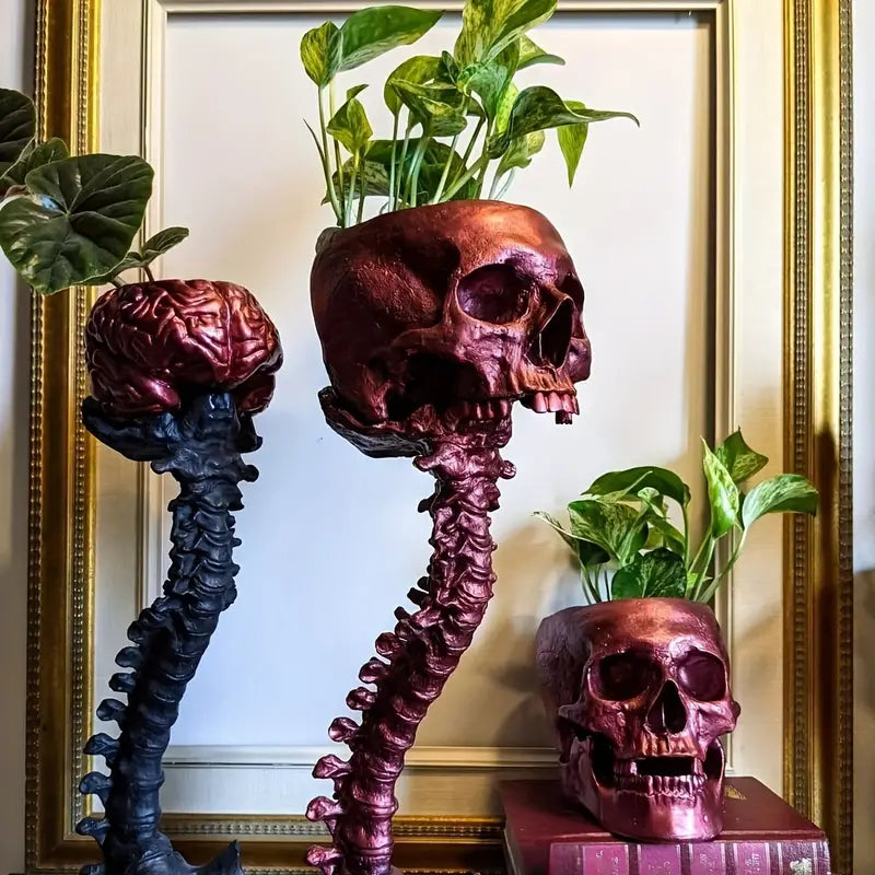 Skeletal - Planteringskärl med skalle och ryggrad MILA Sverige