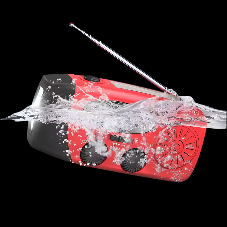 Nödradio | Solhandvevad kraftcentral för camping Carvallo