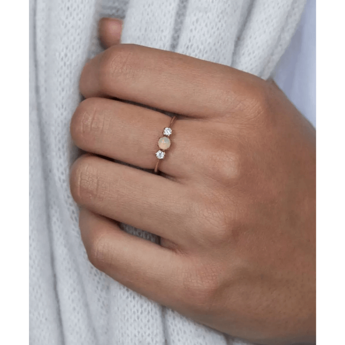 Månsten pärla ring-Jewelry for women-Hemnix-Hemnix