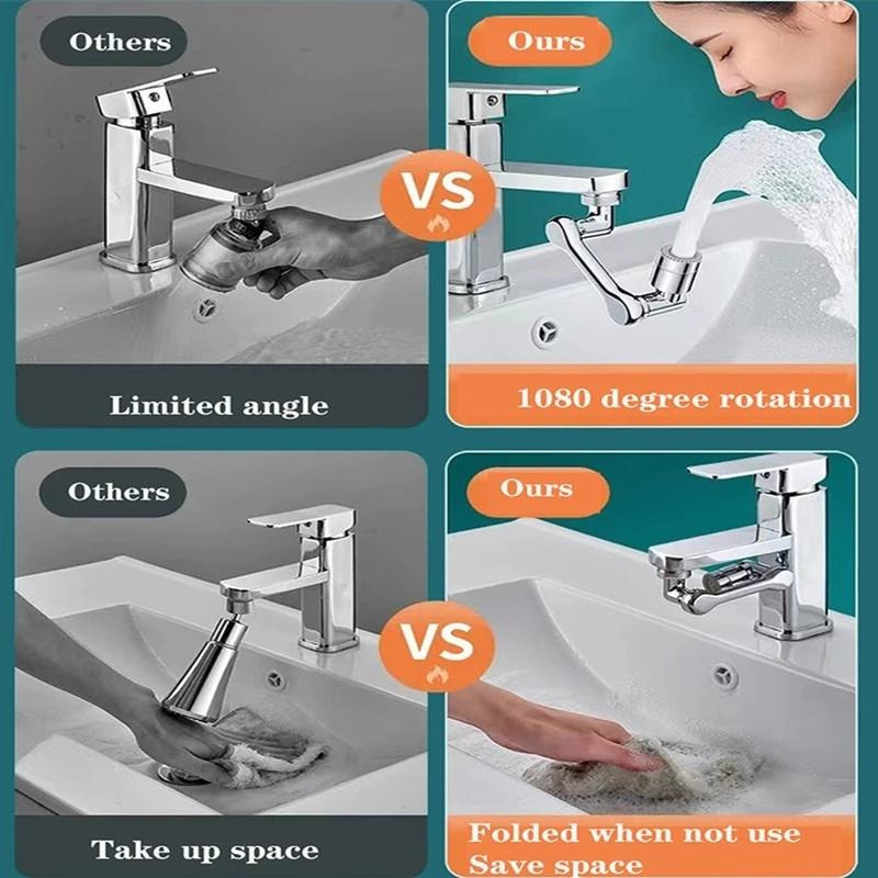 Carvallo | WaterWhirl - 360° svängbar kran med justerbar dusch Carvallo