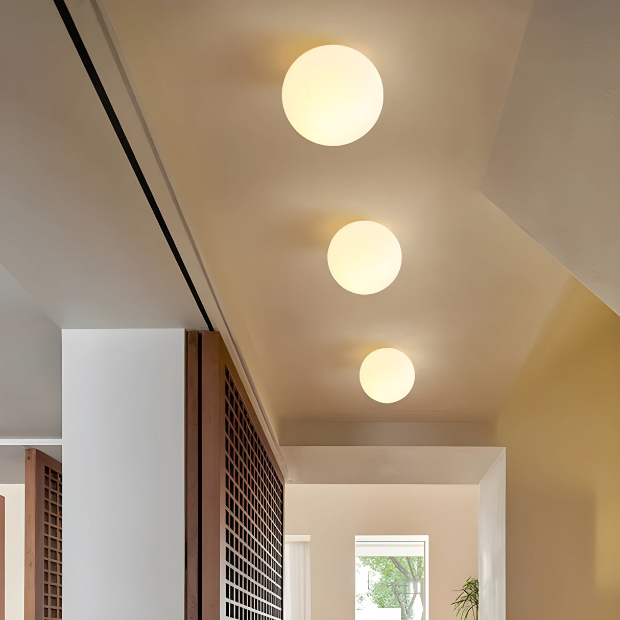 Rund Glas Vägglampa – Modern LED Lampa för Vardagsrum eller Hall Carvallo