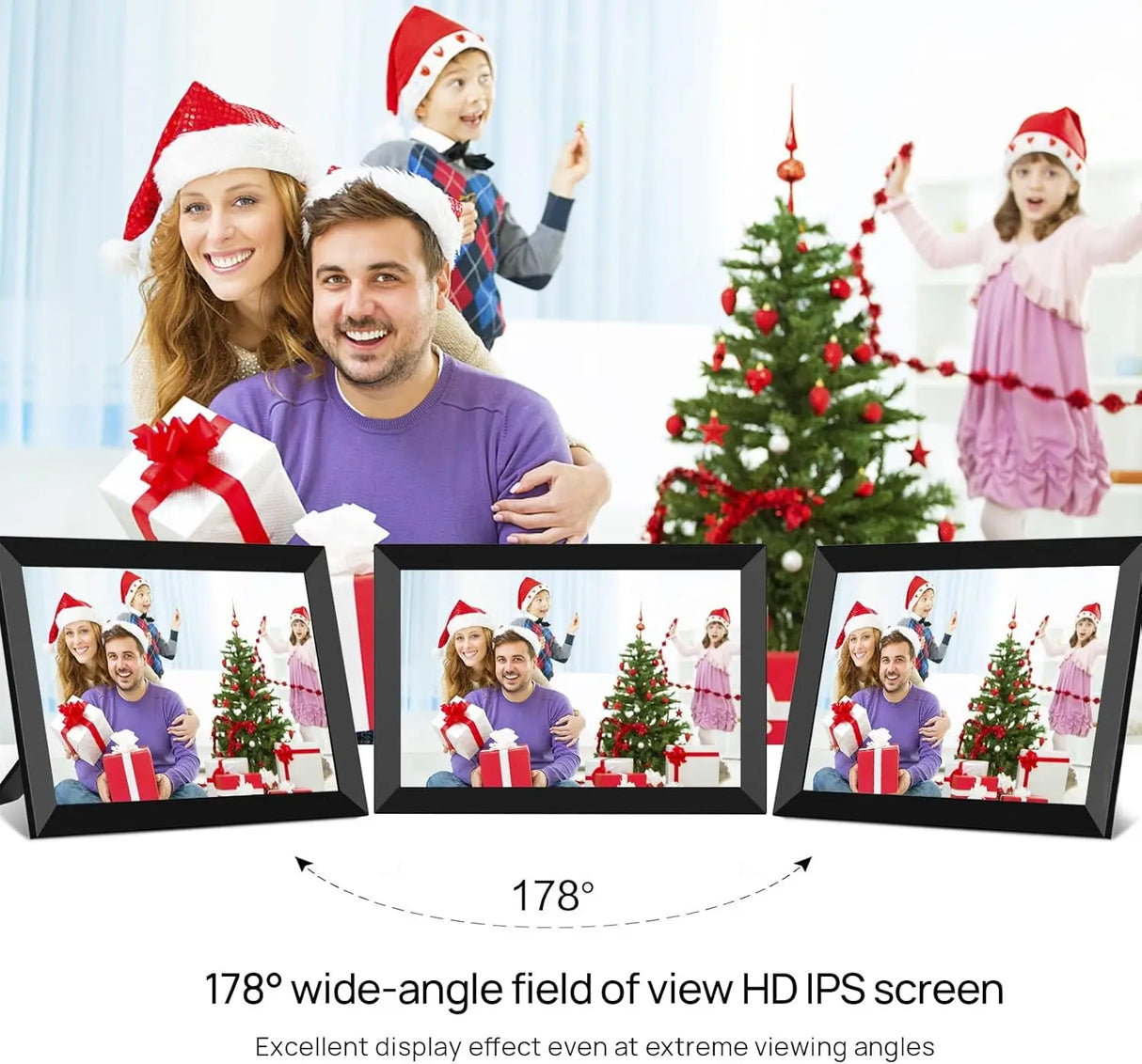 Royallure Frameo 10,1" Digital Fotoram WiFi Smart Fotoram IPS Touch HD Carvallo