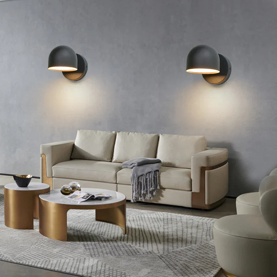 Royallure LED Inomhus Vägglampa 350° Rotera med Touch Dimming switch 9W Carvallo