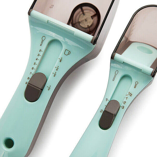 Royallure Justerbar Mätspork – Skopa Set – Glida-för-att-ställa in 6-i-1 Precision, Kök-Rör-Reducerare Carvallo