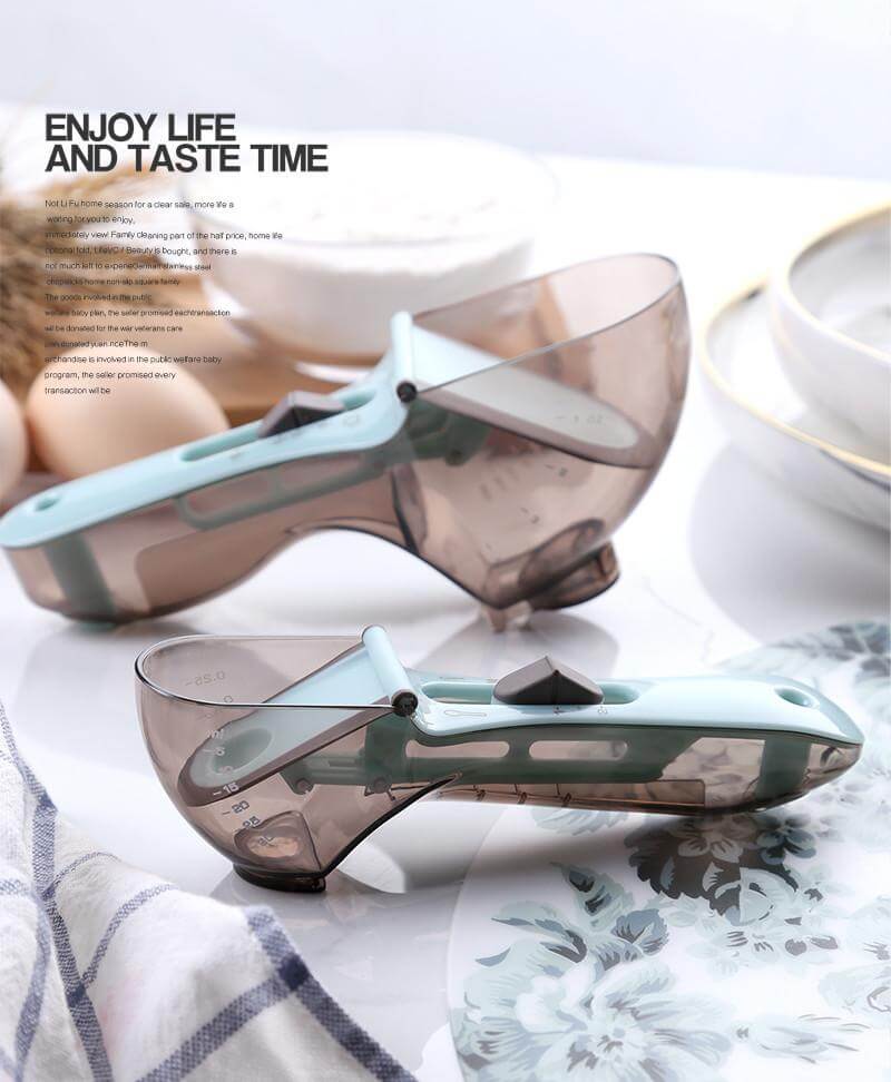 Royallure Justerbar Mätspork – Skopa Set – Glida-för-att-ställa in 6-i-1 Precision, Kök-Rör-Reducerare Carvallo