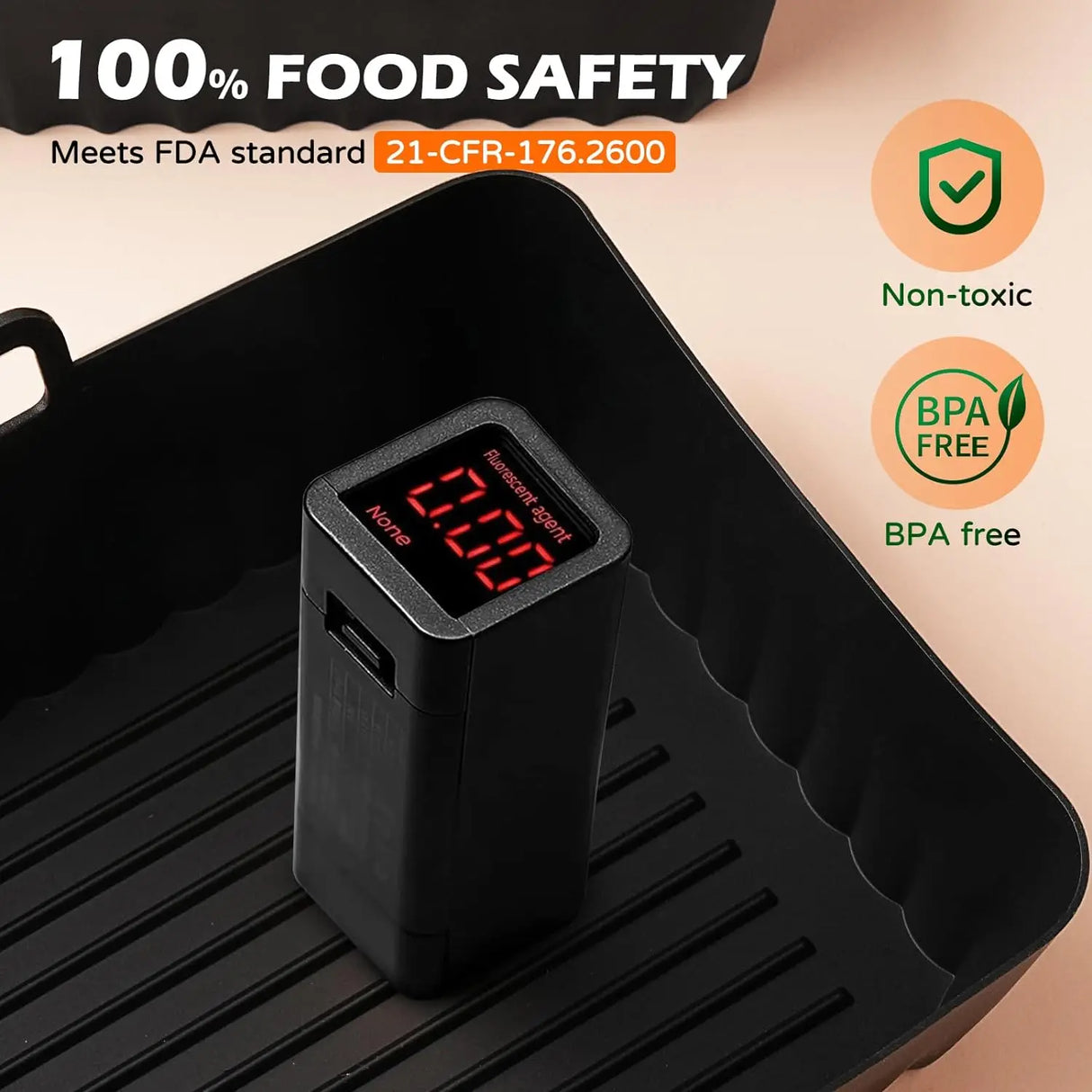 Royallure Air Fryer Tillbehör för Ninja Foodi Dual Zone AF300EU AF400EU 7.6–9.5L Carvallo