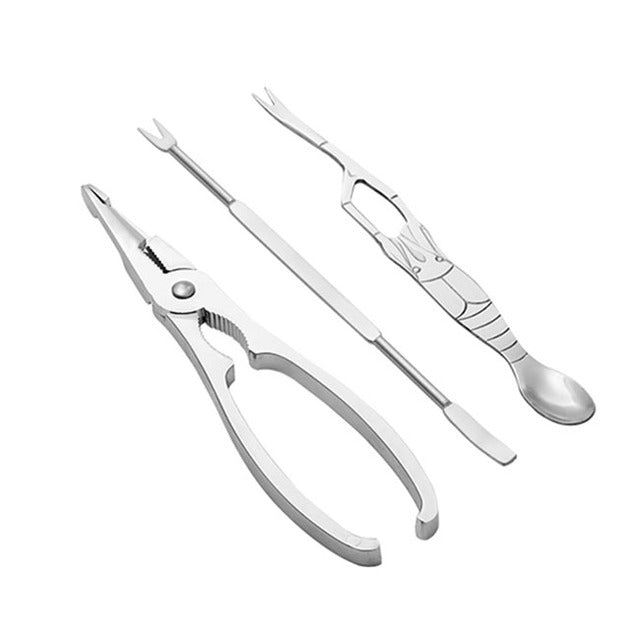 Royallure Rostfritt Stål Skaldjursverktyg Set – Krabbknäckare, Gafflar & Skedar, Förvaringslåda Carvallo