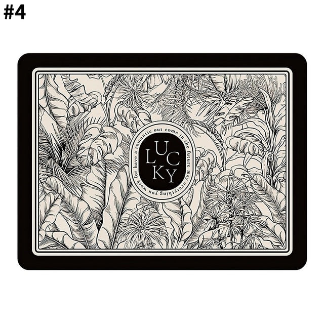 Royallure Absorbent Dish Drying Mat – Floral Polyester Bänkskydd, Anti-Slip & Snabbtorkande Carvallo