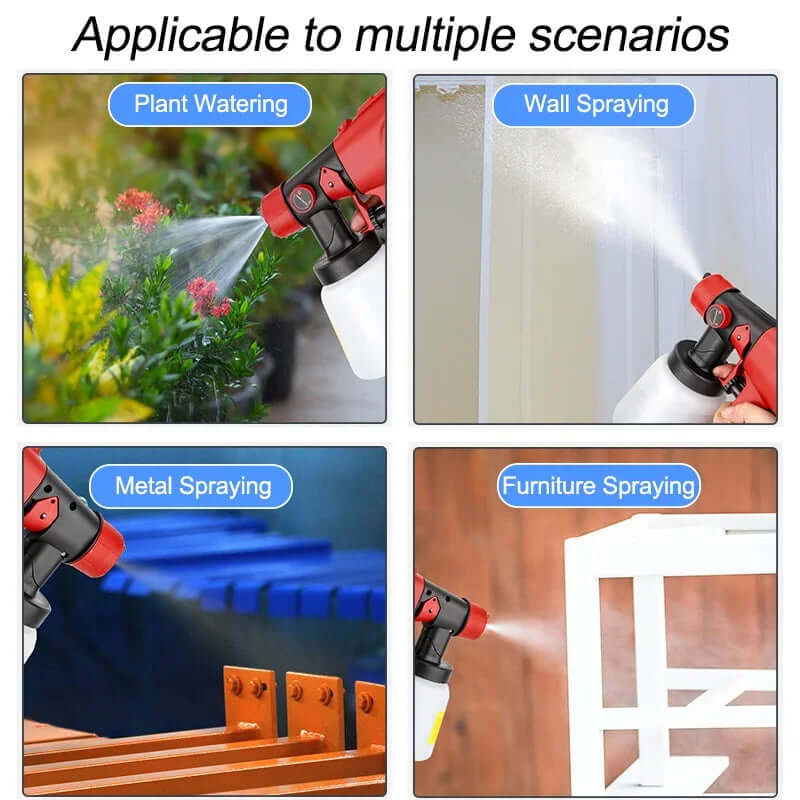 Royallure Effortless PaintMaster Pro – Universell Batteridriven Sprutpistol, Lättviktig DIY Finish Carvallo