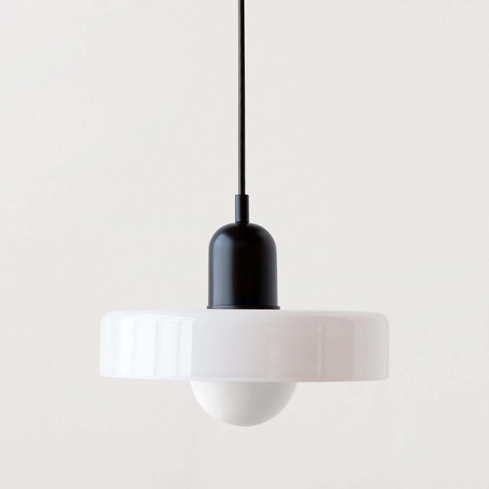 Royallure Bauhaus Färgat Glas Pendel-lampa – Konstnärlig Glasburk, Geometrisk, Retro-Modern Carvallo