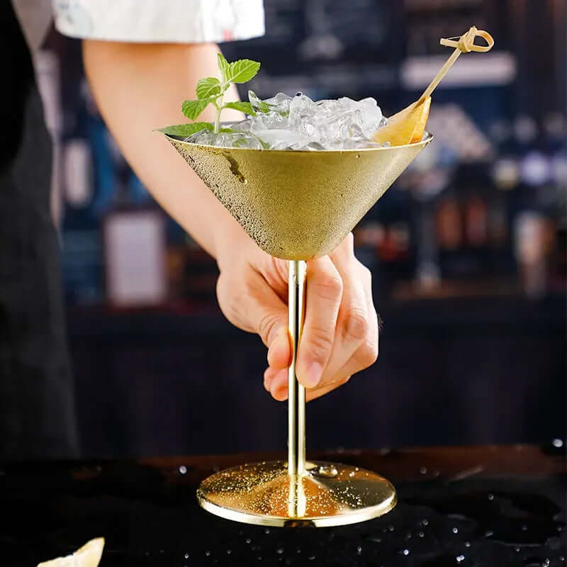 Royallure Isolerad 304 Rostfritt Stål Martini Glas – Roséguld, Personliggjord, Karaoke-Bar Redo Carvallo