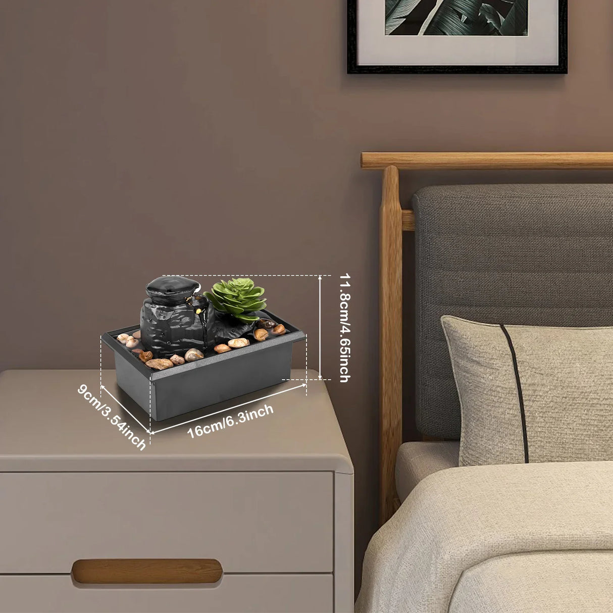 Royallure Bärbar Campingfläkt 20000mAh Uppladdningsbar Skrivbordsfläkt med Ljus & 48H Drift Carvallo