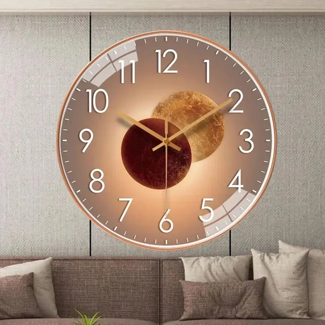Royallure Modern Silent Wall Clock – Sleek, Non-Ticking, Minimalist Urverk Carvallo