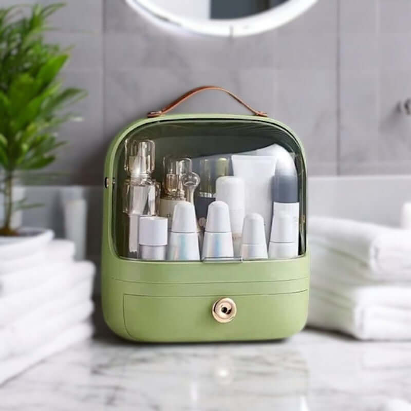 Royallure Makeup Cosmetic Organizer Box – 3-Färg PP Förvaring, 10.6×13” Smyckesorganisatör Carvallo