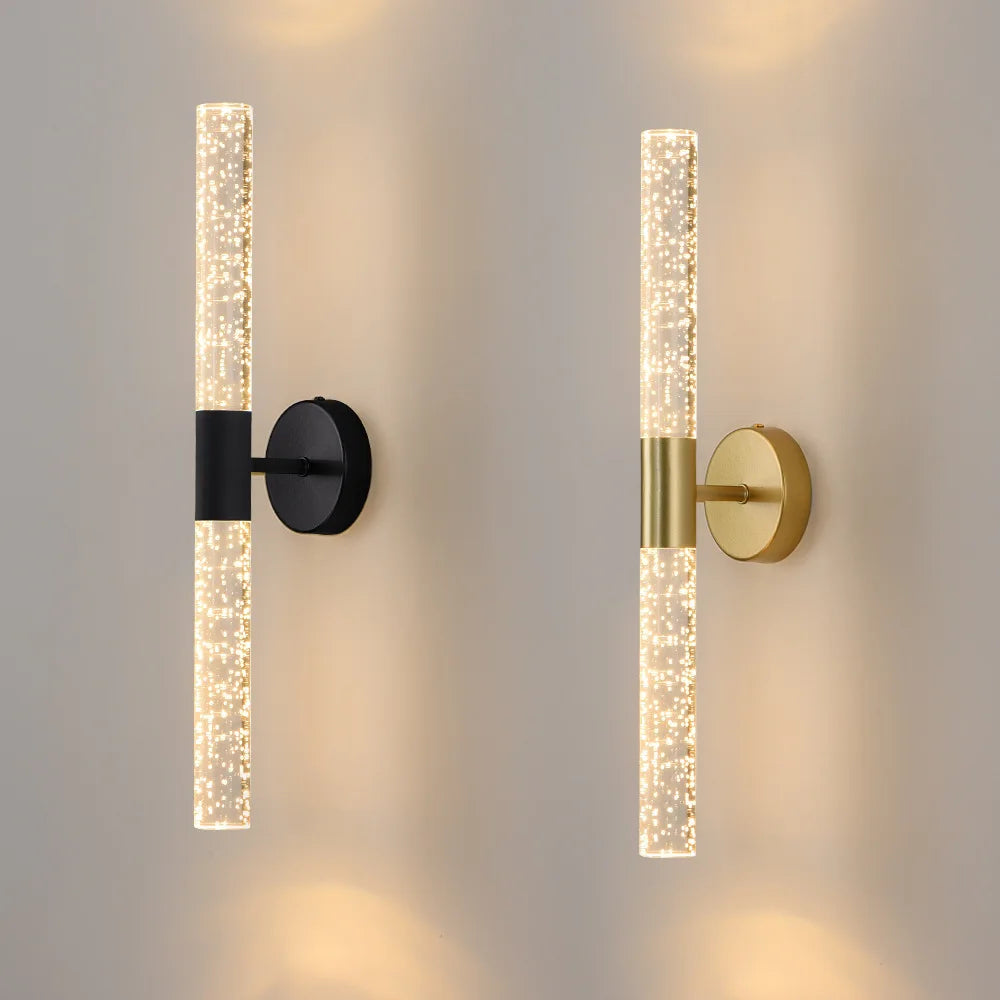 Royallure Nordic Crystal Bubble LED Vägglampa för Sovrum, Vardagsrum & Hall Carvallo