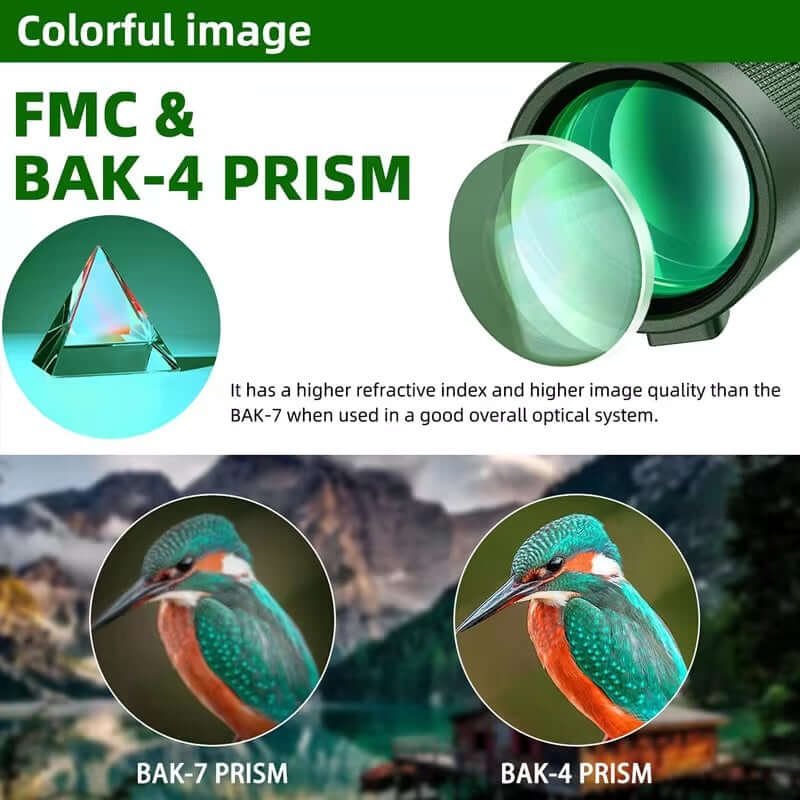 Royallure Bärbar HD Monokulärteleskop med Smartphonehållare och Stativ Carvallo