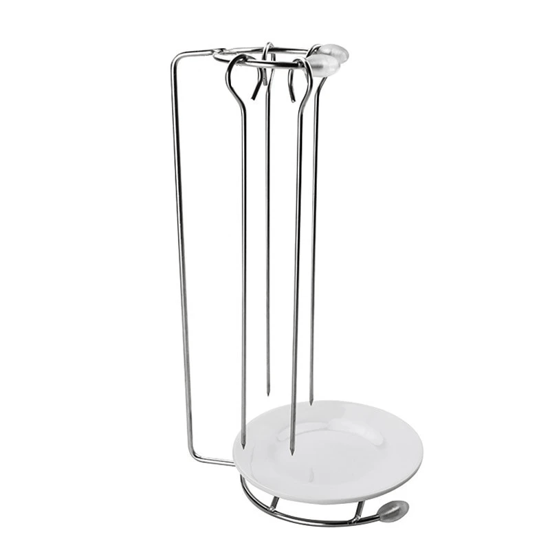 Royallure Rostfritt Stål BBQ Spett Set med Grillställ för Lätt Grillning Carvallo