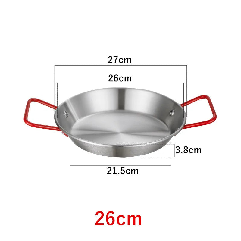Royallure Rostfritt Stålkokkärl och Stekpanna med Dubbel Handtag Kökstallrik Carvallo