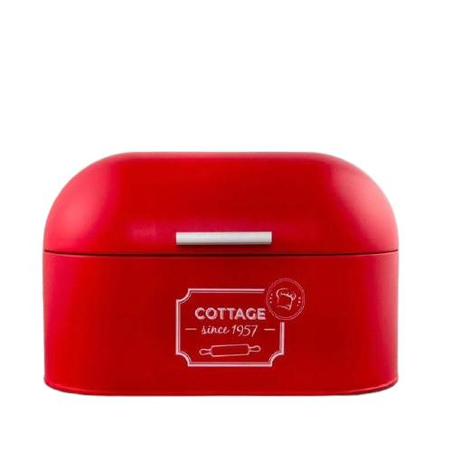 Royallure Vintage-Style Galvanized Iron Bread Box with Hinged Lid – Retro Bänkdisk Organisator Carvallo