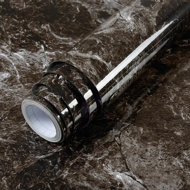 Royallure Vattentät Sj självklistrande PVC Marmor Tapet, Peel-&-Stick, Enkel att Använda & Ta Bort Carvallo