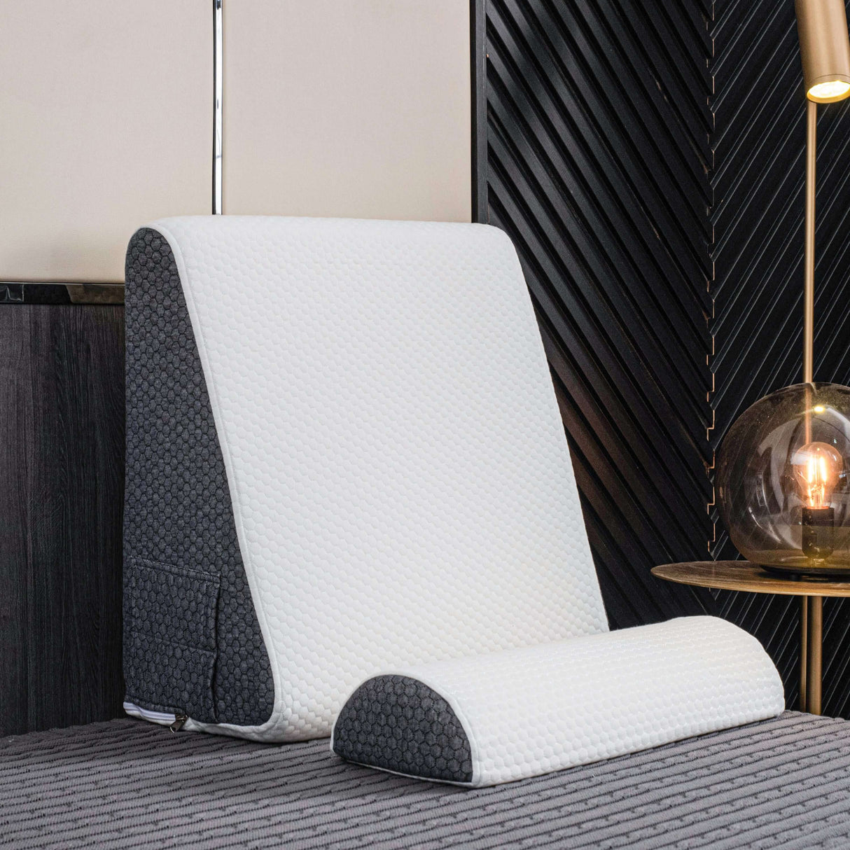 Royallure Deluxe Lutande Reflux Kudde – Minnesskum, Svalkande Överdrag, Multi-Stöd Carvallo