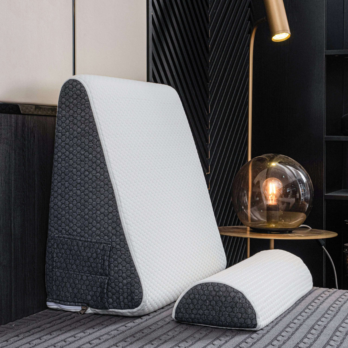 Royallure Deluxe Lutande Reflux Kudde – Minnesskum, Svalkande Överdrag, Multi-Stöd Carvallo