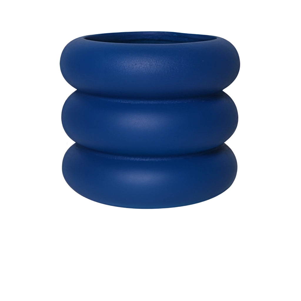 Rund keramik växtkruka "Round Rolls" – Elegant inomhuskruka i olika storlekar Carvallo