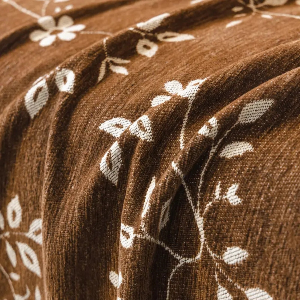 Rustik blomma elfenben blomster sofföverdrag Carvallo