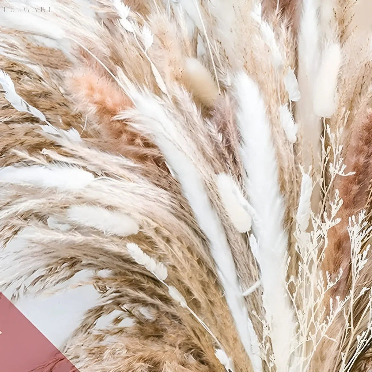 RusticPampas Dekor - Naturlig Fluffig Pampasgräs Boho Hem Blomsterarrangemang Carvallo
